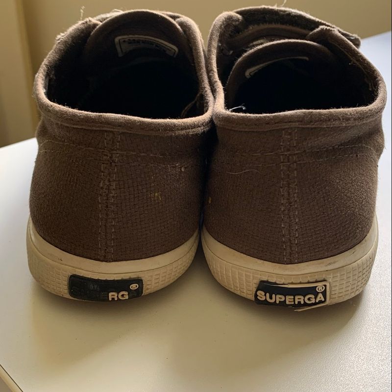 Tenis Cotu Classic Strips Brown Military Italiano Superga N34 em Bom Estado. Superga Usado 102358948 enjoei