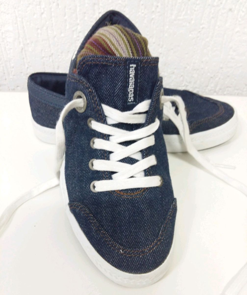 tenis havaianas jeans