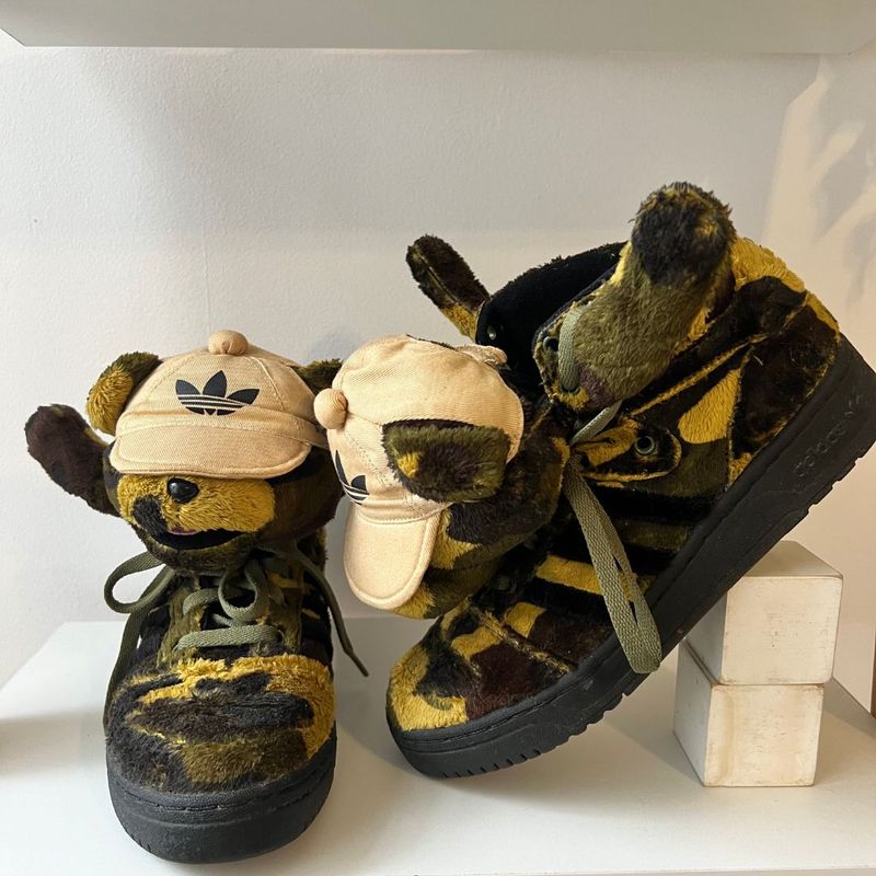 jeremy scott js camobear adidas カモベアー 迷彩 Tenis Jeremy Scott X Adidas Originals Js Camo Teddy Bear | Adidas
