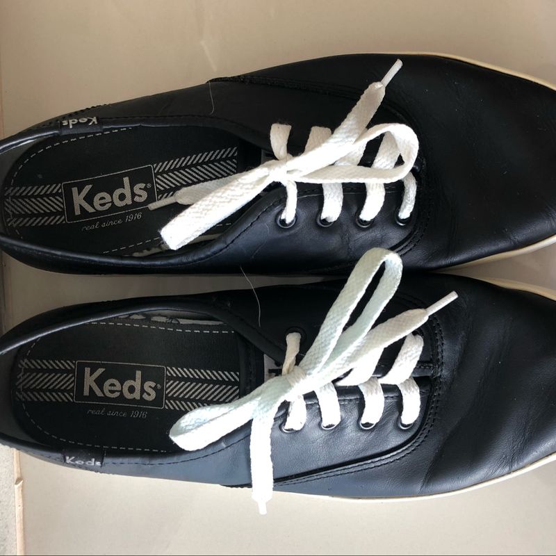 Keds sales couro preto