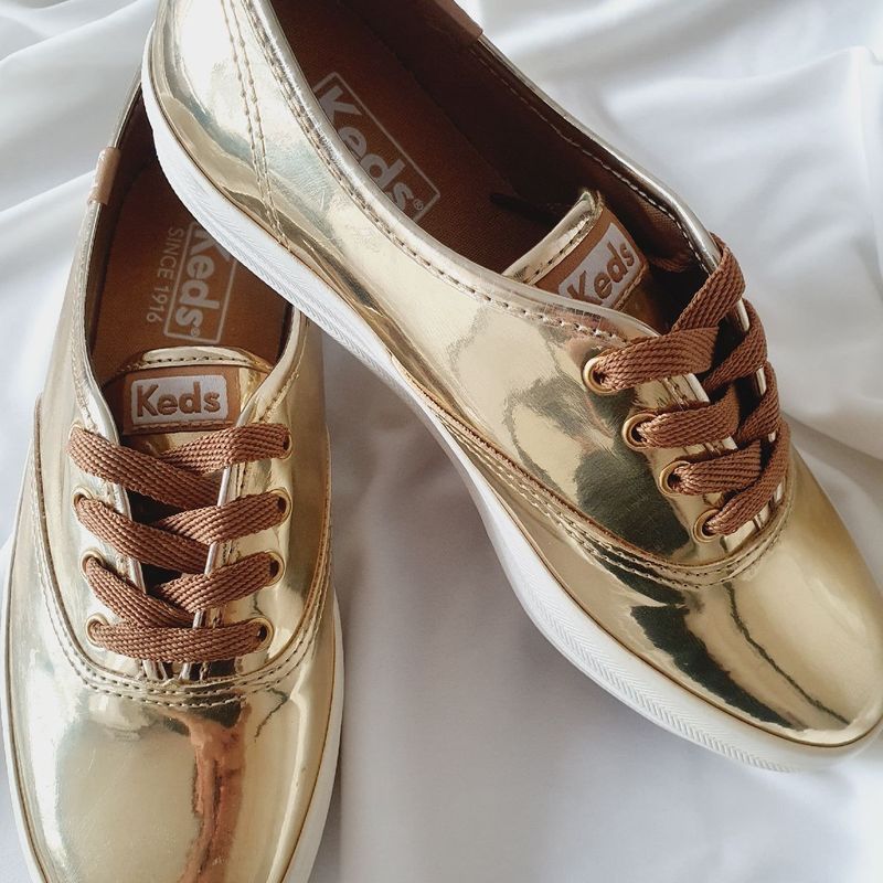 Keds dourado hot sale