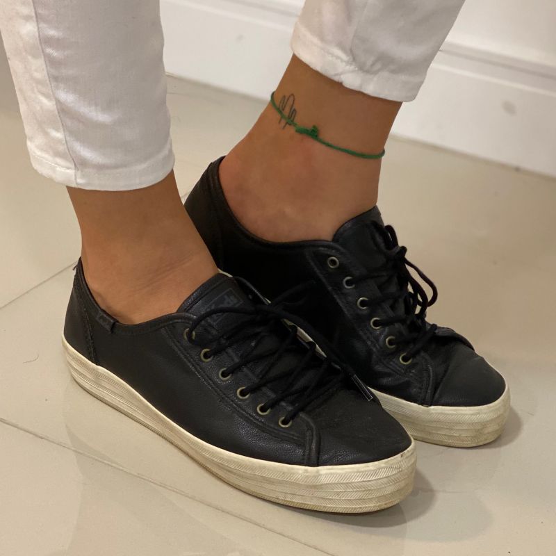 Keds plataforma hot sale preto