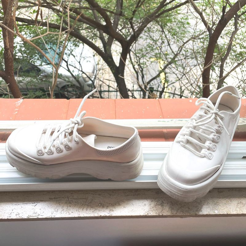 Tenis melissa plataforma store branco