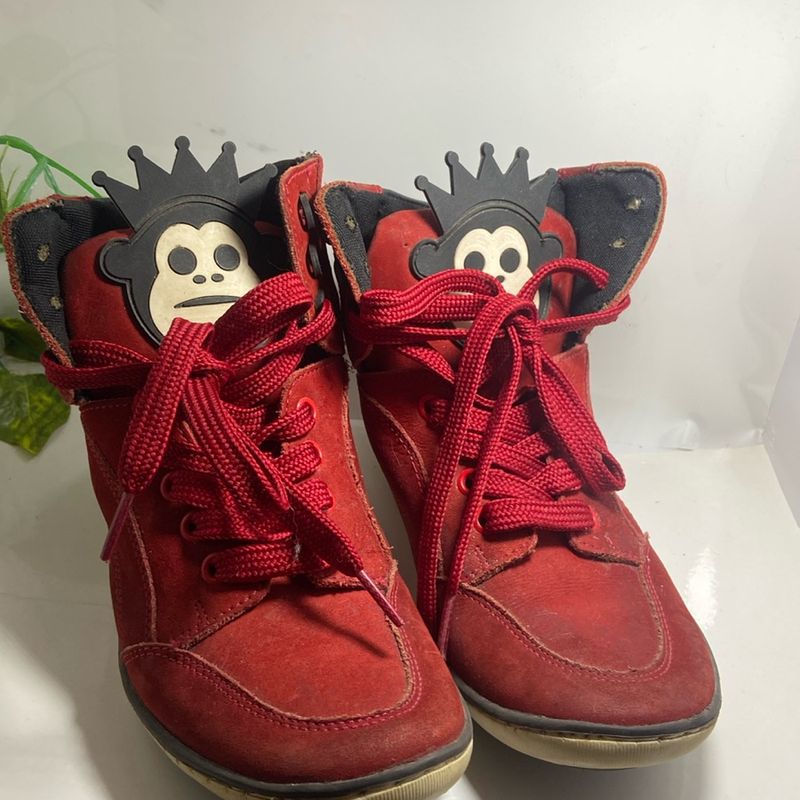 Tenis Top Tenis Kings Vermelho Botinha Nova Da Marca Kings Kings