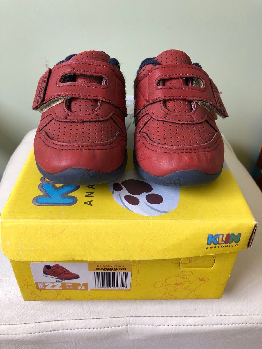tenis infantil klin vermelho