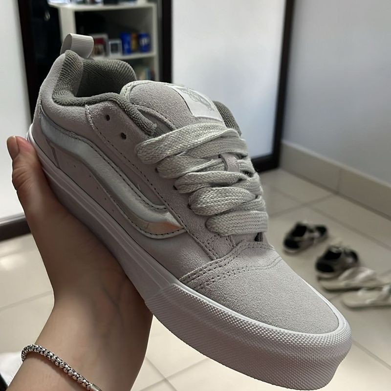 Vans Knu Skool Metallic Silver Vans Metallic Silver Knu Skool - Main Image