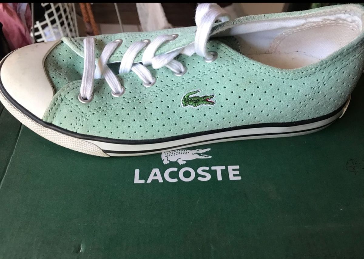 tenis lacoste camurça