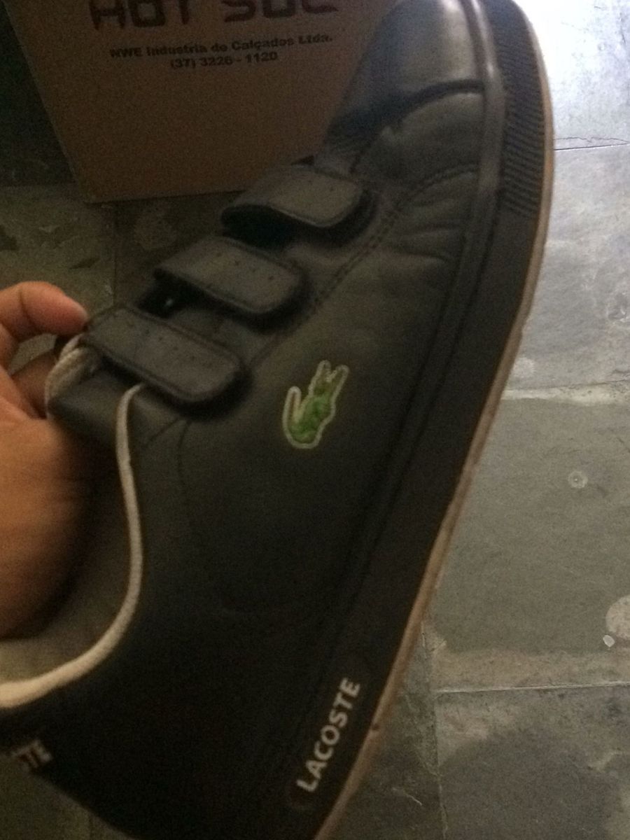 tenis lacoste de velcro