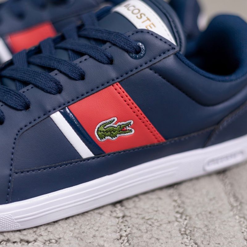 Tenis best sale lacoste azul