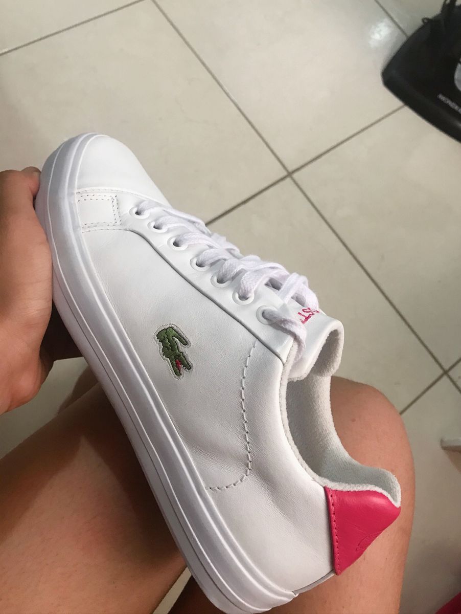 tenis da lacoste feminino rosa