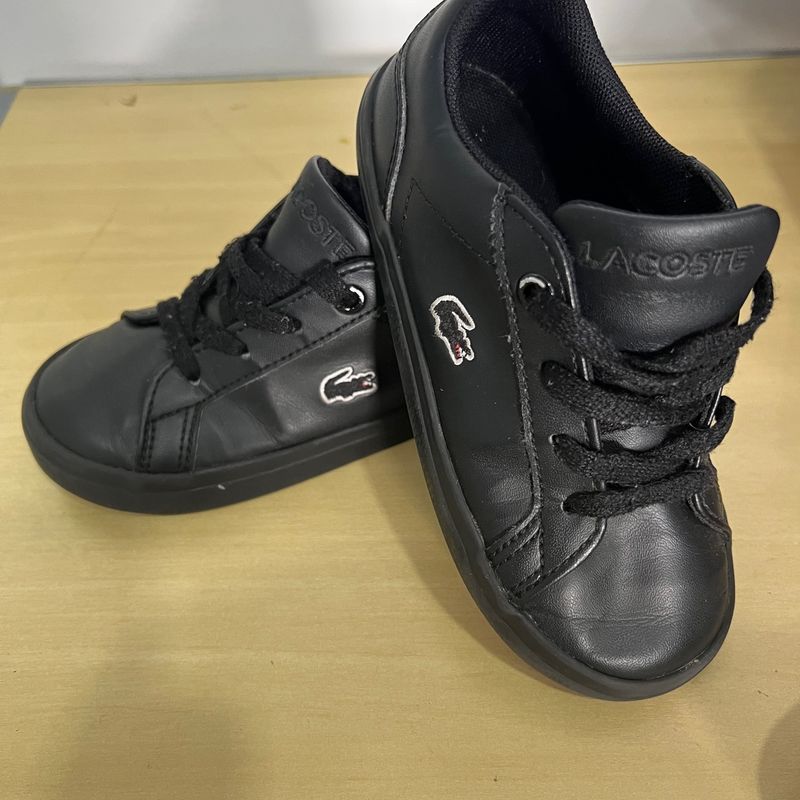 Lacoste Masculino Tenis Lacoste Infantil Original Tênis De Lona E