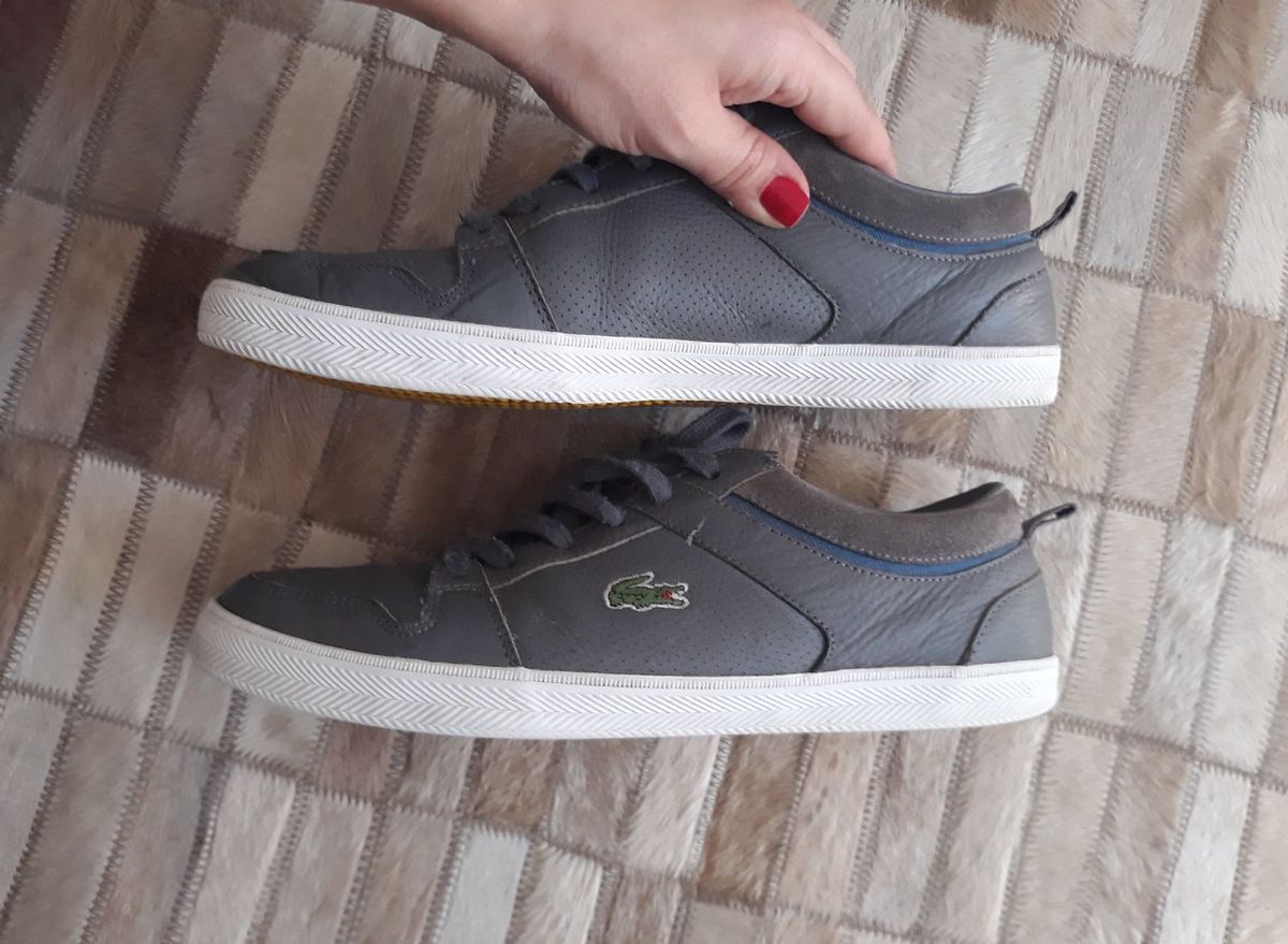 sapato lacoste couro