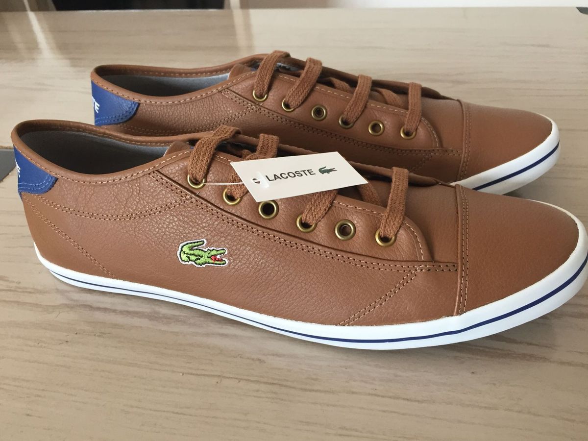 sapato lacoste couro