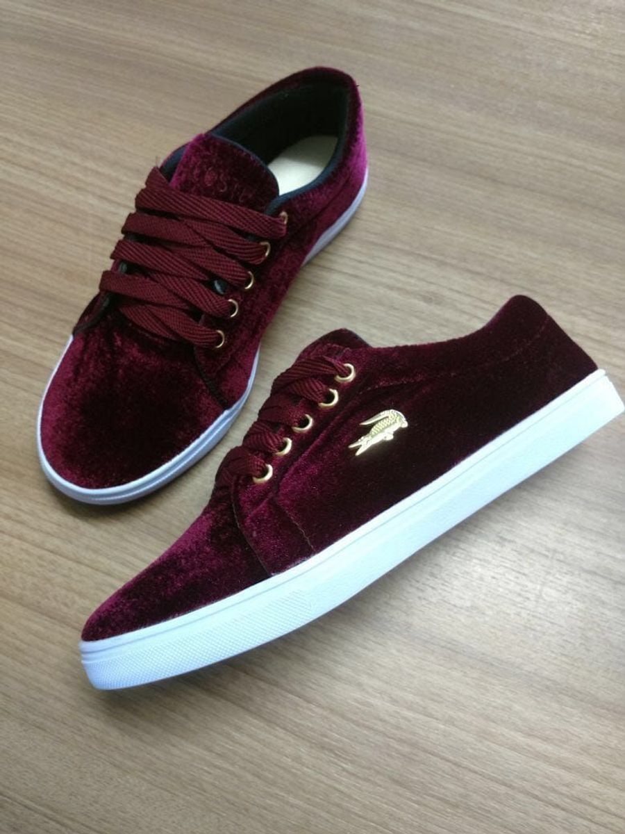 tenis lacoste feminino vermelho