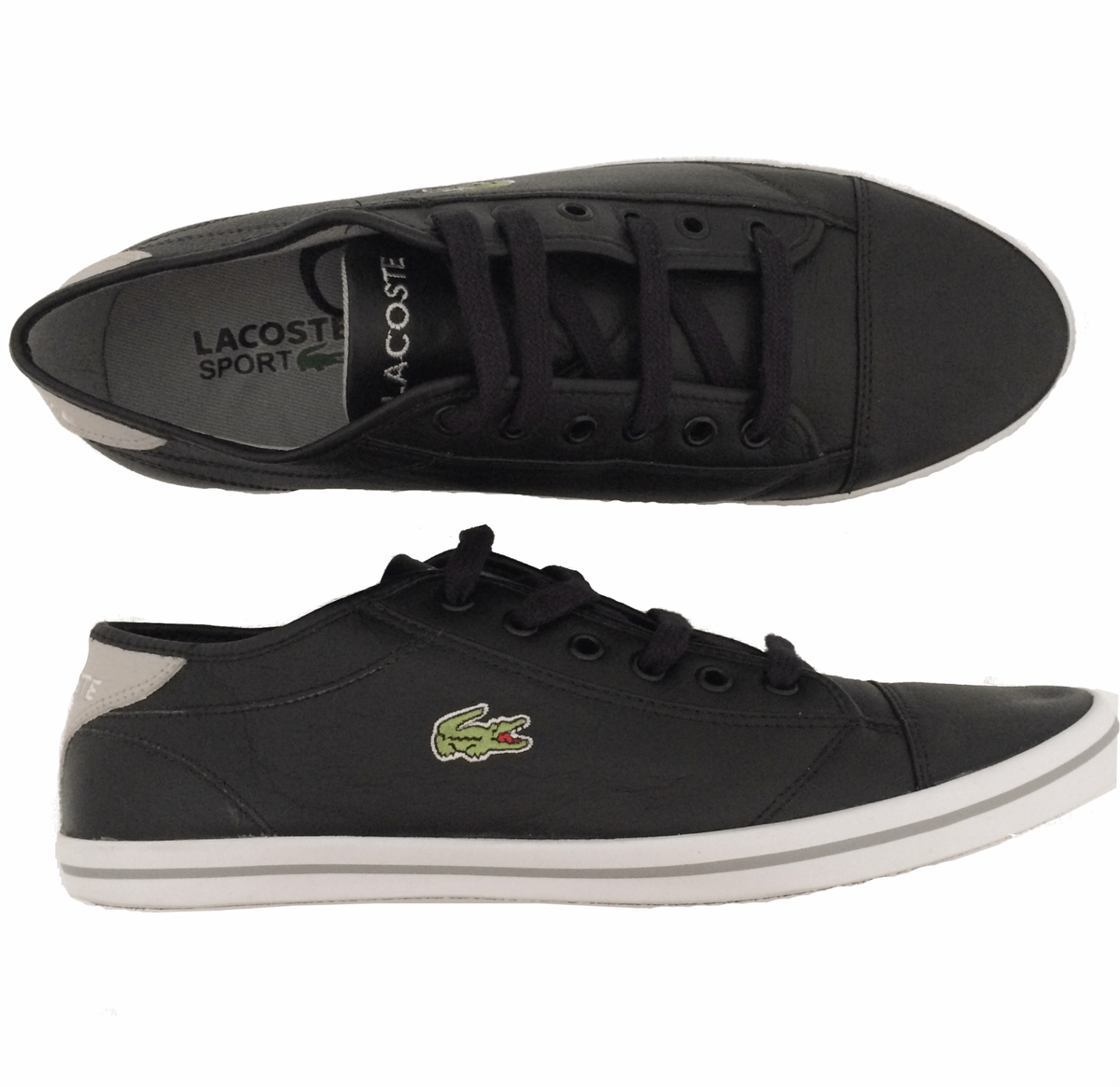 tenis lacoste masculino preto