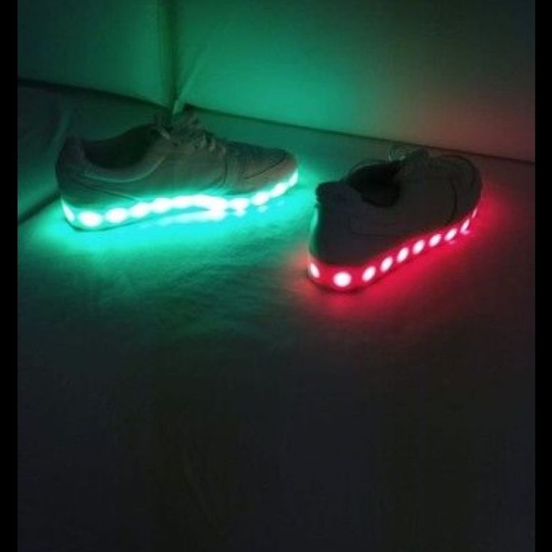 Tênis Led Branco Via Uno Rave Trance Carna Tênis Feminino Via Uno Usado  91904567 enjoei