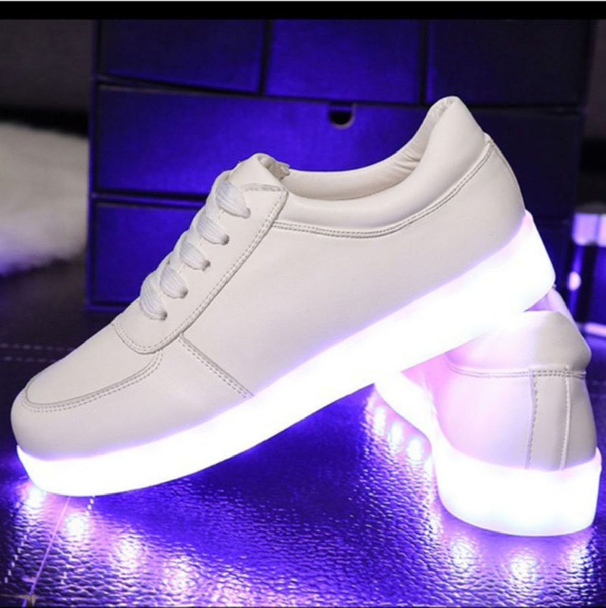 tenis de led feminino preto