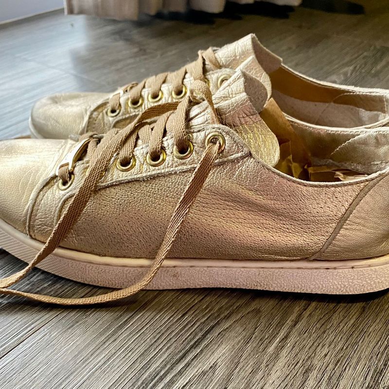 Tenis luz da lua hot sale dourado