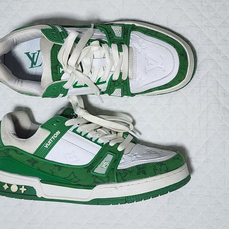 tenis louis vuitton masculino verde