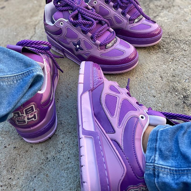 Tênis Lv Skate Roxo Tam 43 Envio Imediato Brinde Exclusivo