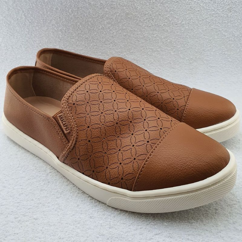 T nis Marrom Slip On Fechado Salto Rasteiro Anacapri T nis Feminino Anacapri Nunca Usado 90756532 enjoei