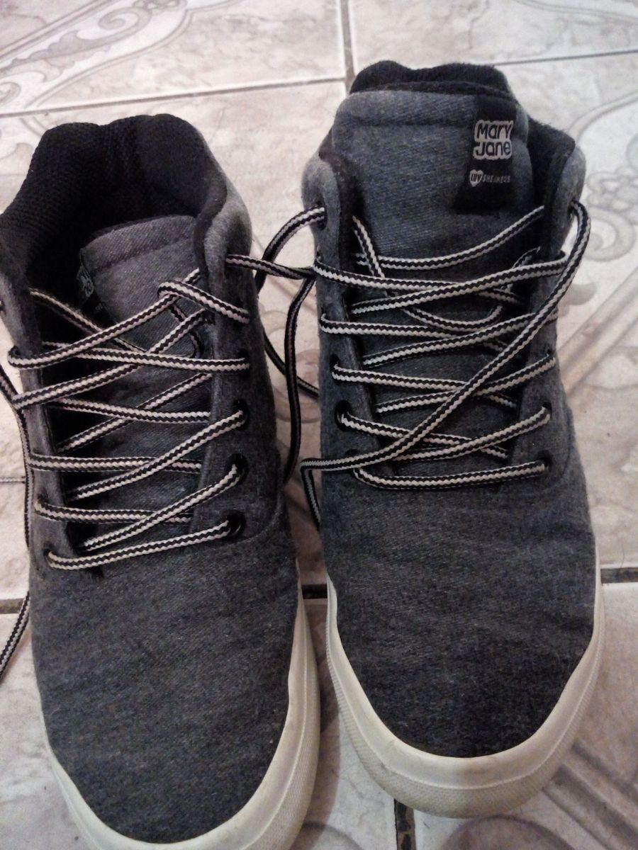tenis cano alto feminino mary jane