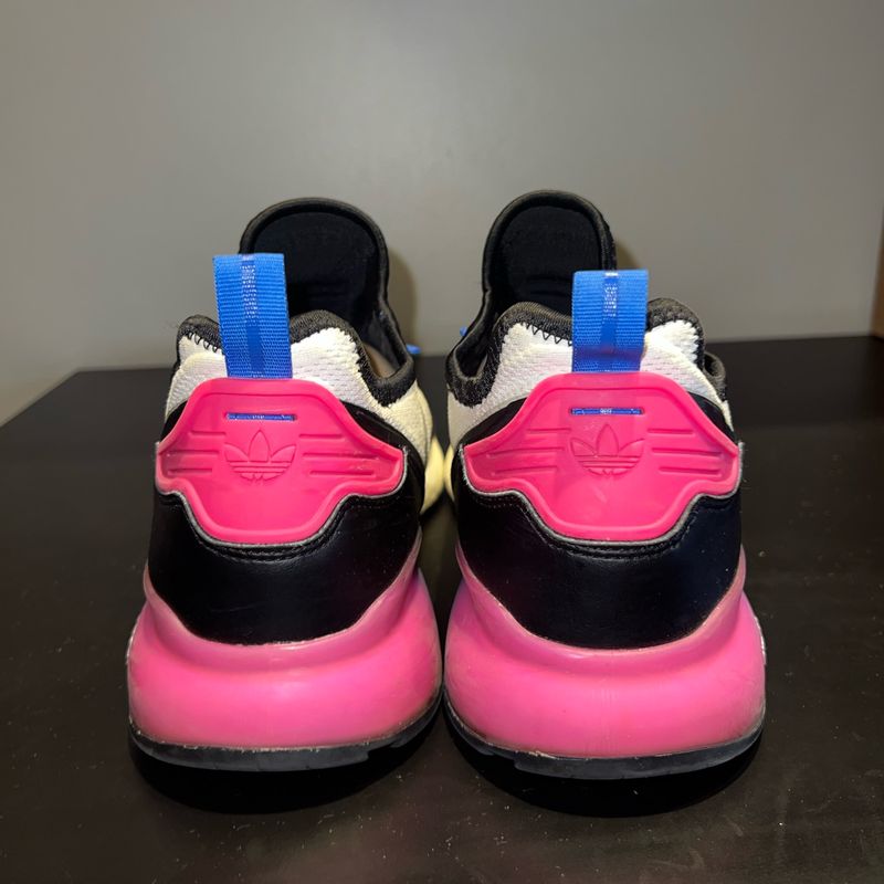 なの☺︎ Tênis Masculino Adidas Zx2k Rosa e Azul | Adidas Usado 106155931