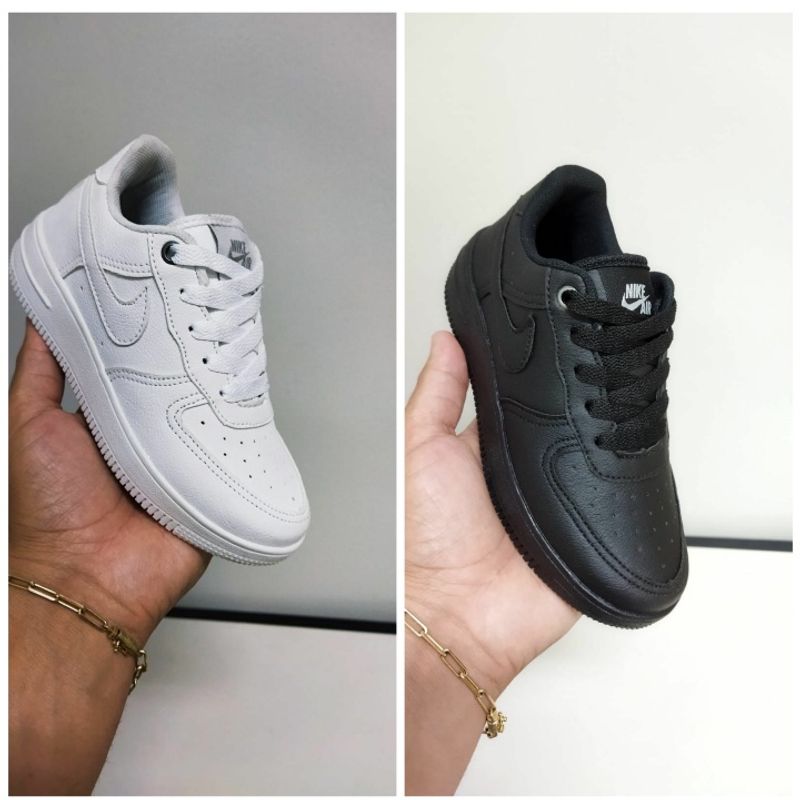 Tênis Nike Air Force Masculino Preto e Branco - Vai de Tênis