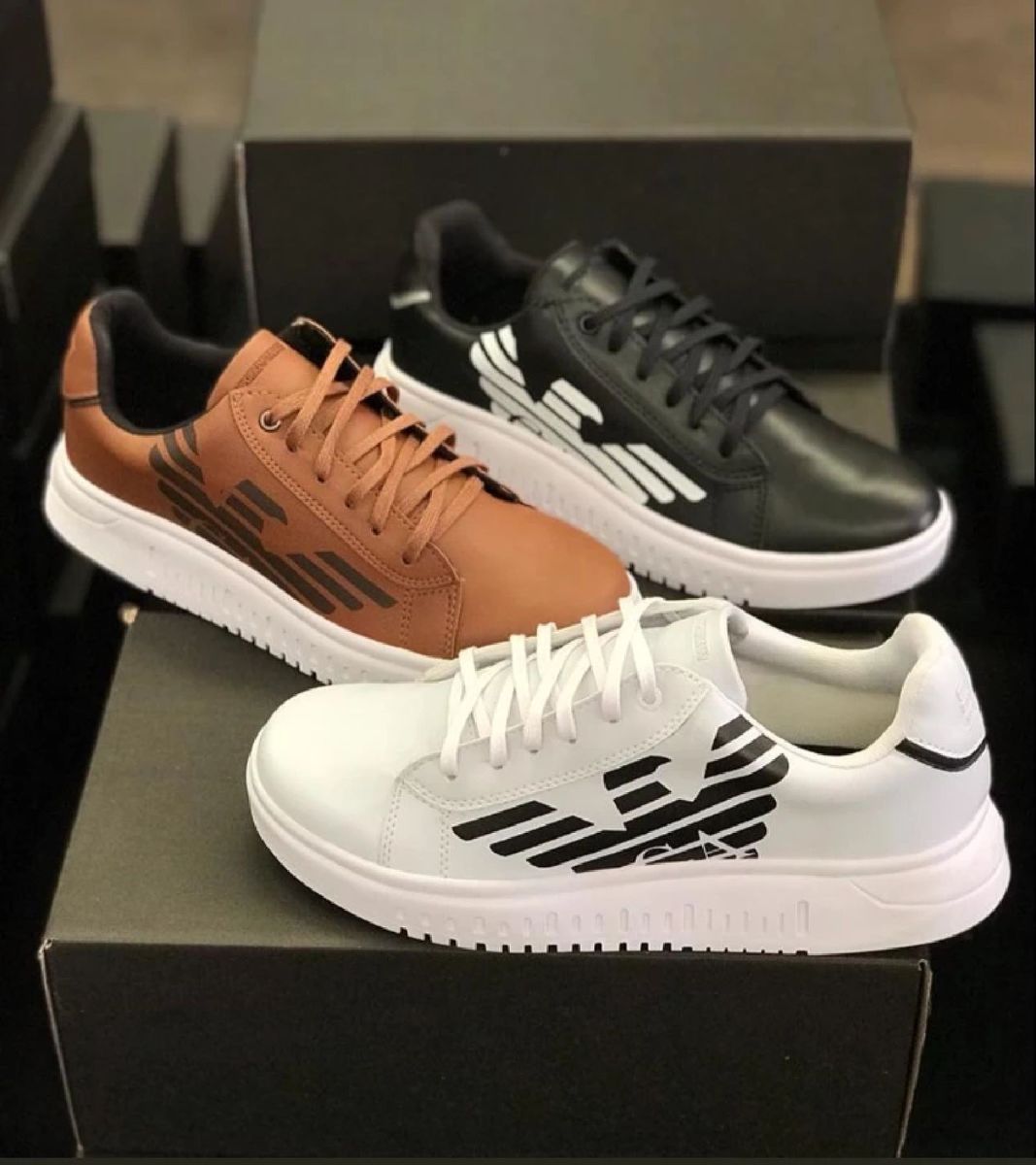 Tenis best sale armani masculino