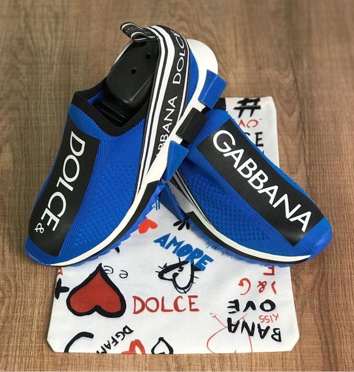 tenis dolce gabbana azul