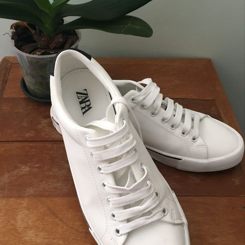 Ténis Masculino Branco Novinho da Zara, Tênis Masculino Zara Nunca Usado  48836446