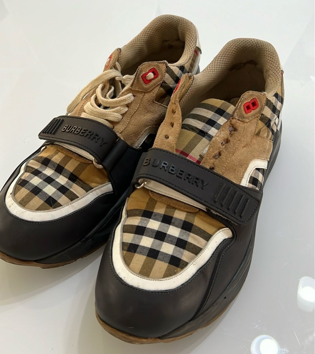 00s 90s Burberry’s 3eye レザーシューズ
