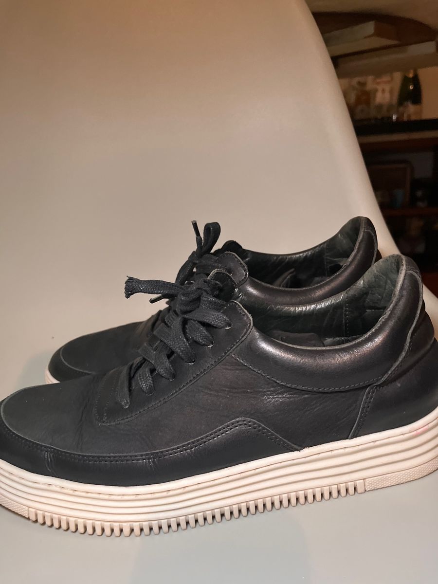 tênis masculino court slam em couro nobuck