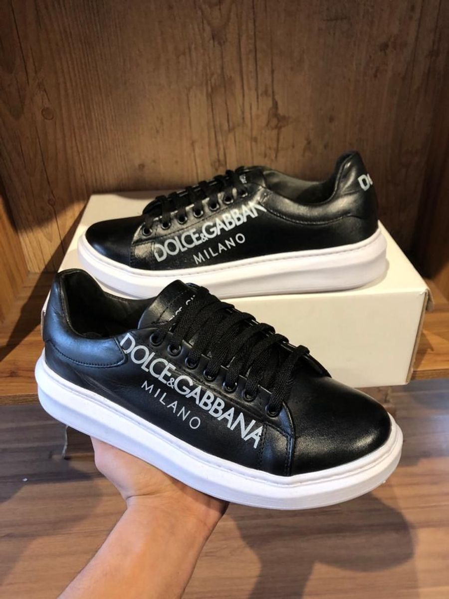 Tenis dolce best sale gabbana preto