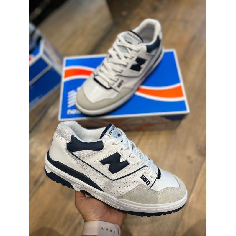 New balance branco e hot sale azul