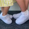 tenis masculino nike air force branco infantil - menino nike