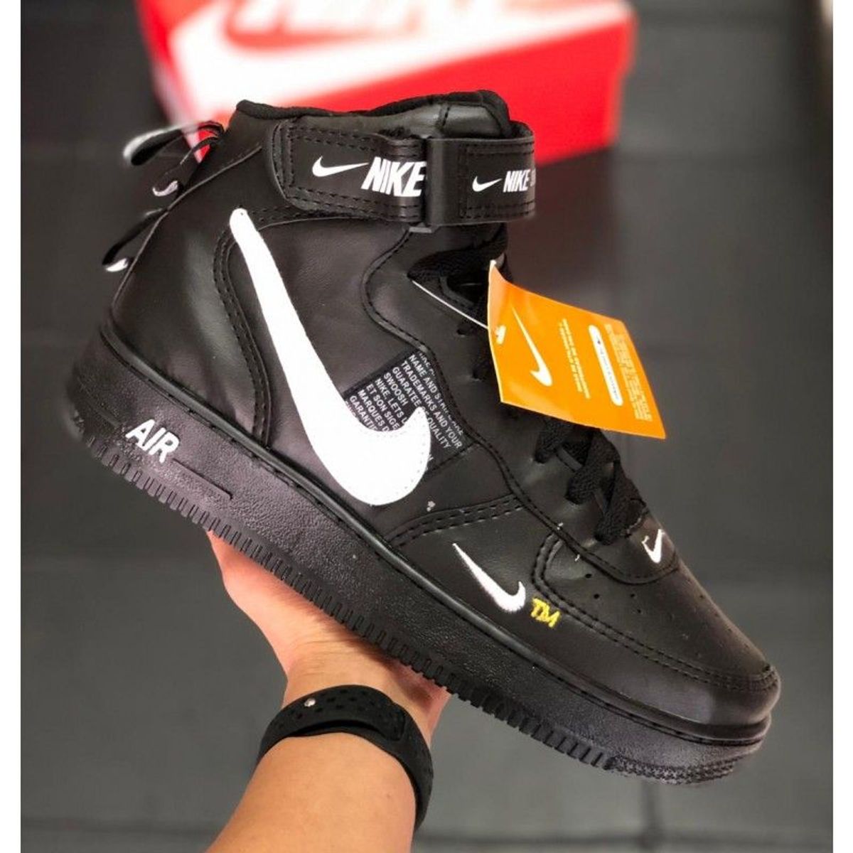 Tenis Masculino Nike Airforce Tm Botinha Preto Numero Tênis Masculino Nike Nunca Usado