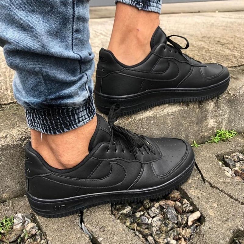 Tenis casual preto sales nike