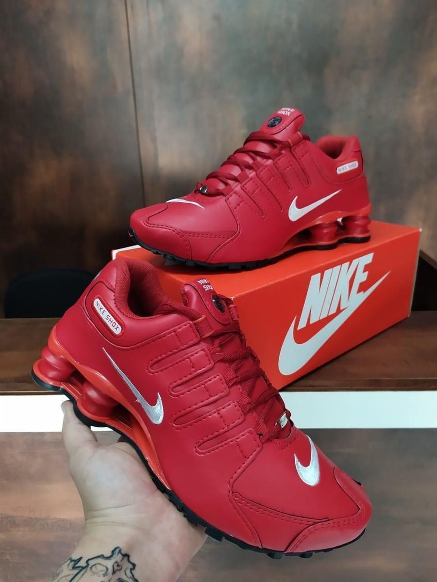 nike shox nz vermelho