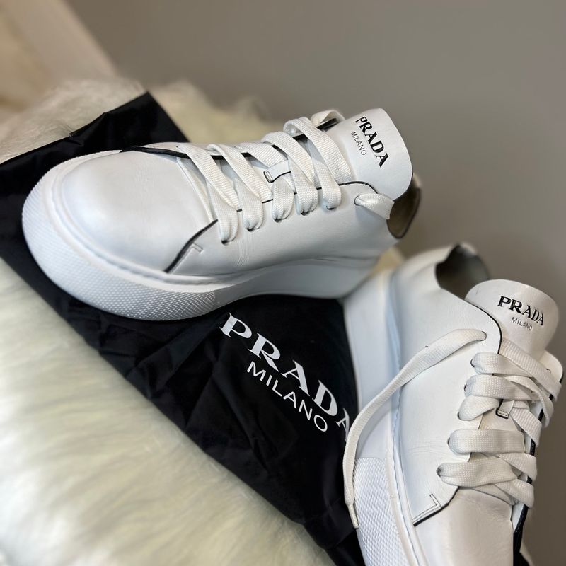 Tenis Prada Milano Sapatos Prada Masculino Prada Downtown Leather