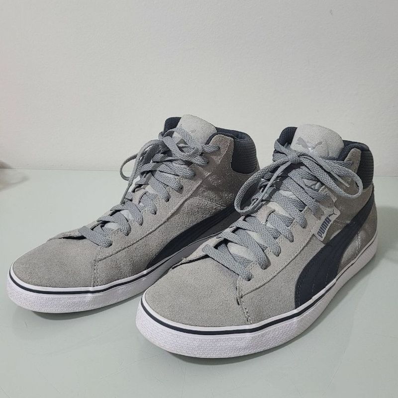 T nis Masculino Puma Mid Vulc 1948 Cinza Original T nis