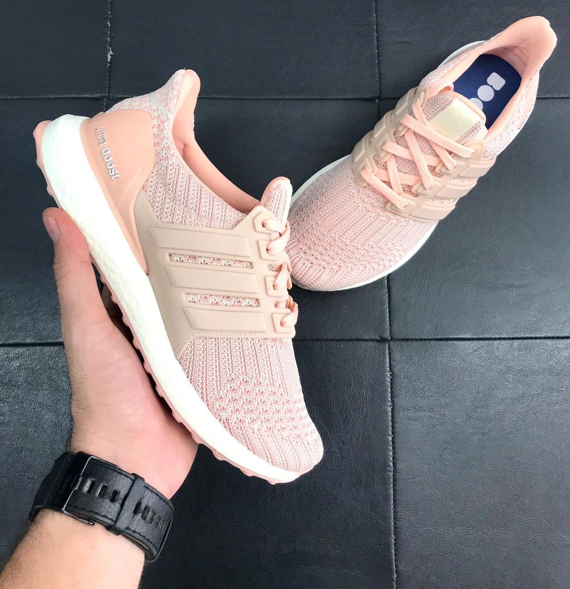 Tênis Masculinos Adidas Ultra Boost Rosa Nº 35 + Frete Grátis | Tênis ...