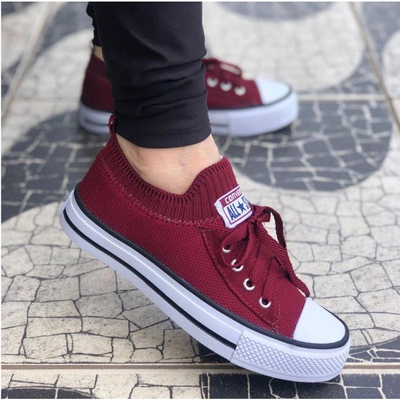 All star deals feminino bordo