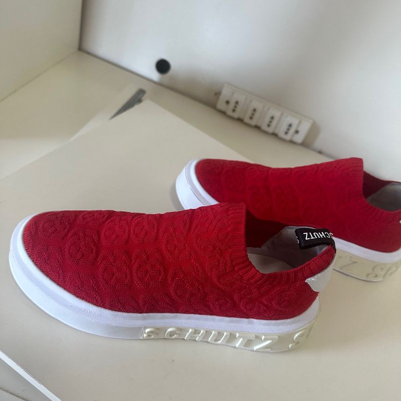 Tênis Meia Schutz Vermelho Tênis Feminino Schutz Usado 90014125