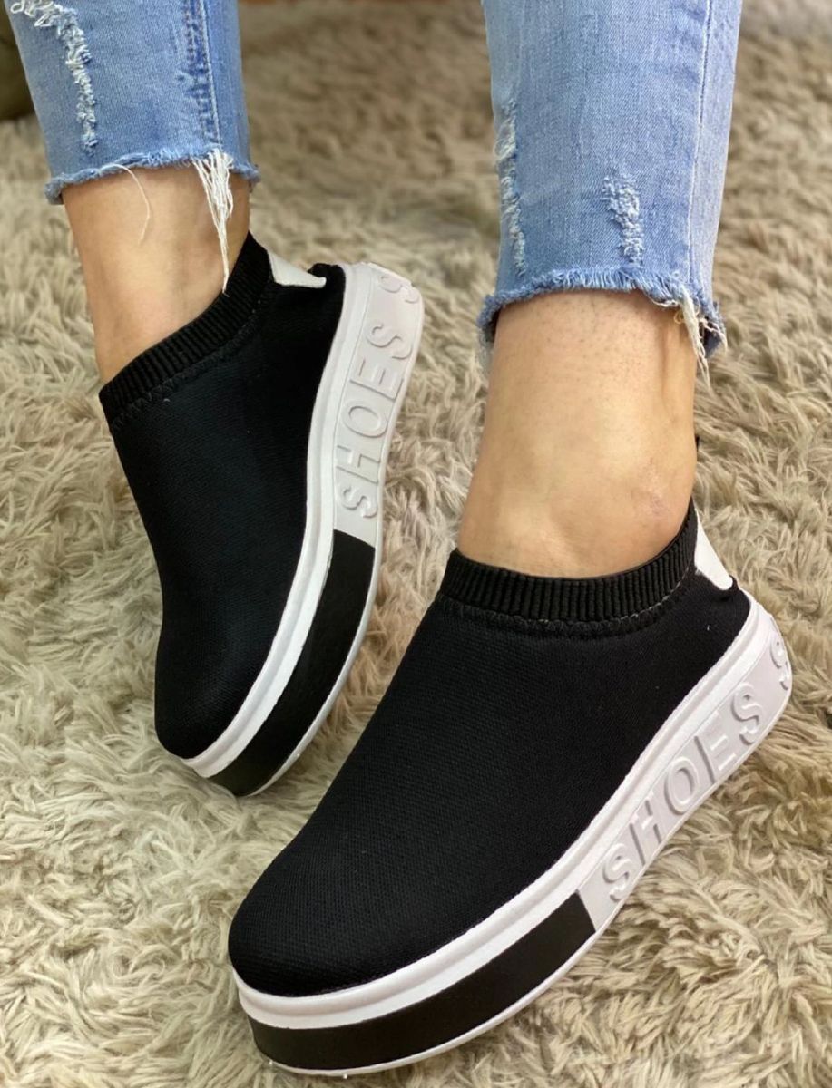 meia para tenis slip on