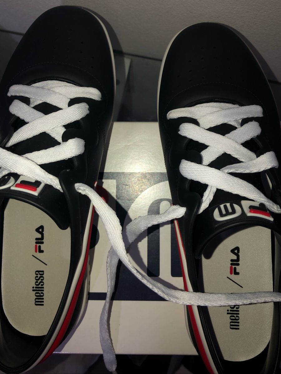 tenis melissa fila preto