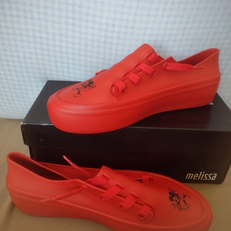 T nis Melissa Slipon Ulitsa Vermelho Mickey Mouse T nis Feminino Melissa Nunca Usado 95496792 enjoei