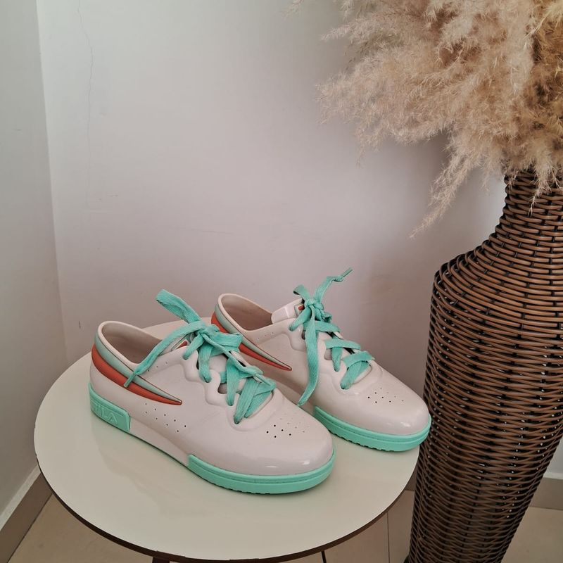 Sapato Melissa Tenis Melissa Fila Transparente HOT Melissa Sneaker