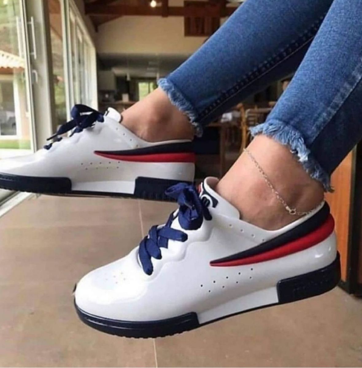 tenis fila melissa branco