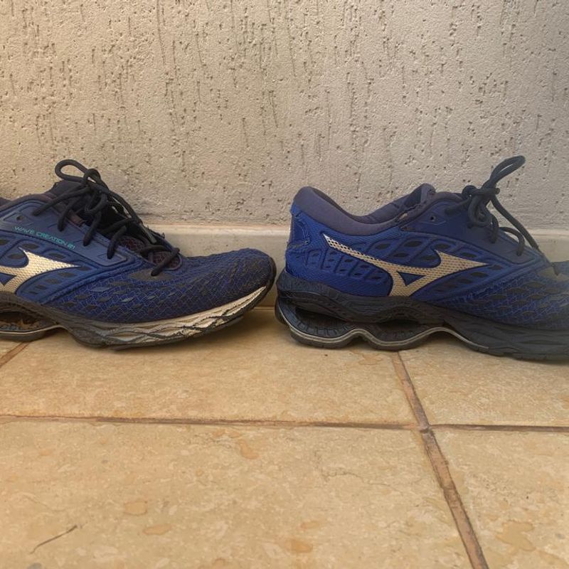 Tenis Mizuno Creation 21 Na Cor Azul Tamanho 44 com Bastante